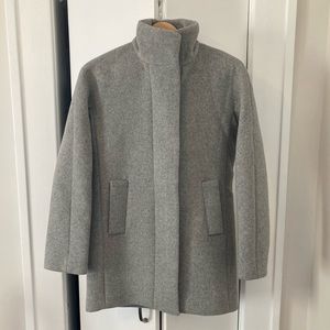 J Crew Wool City Coat Gray Size 00, NWOT